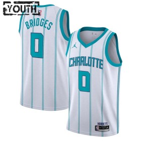 Dres Charlotte Hornets Miles Bridges 0 Jordan 2022-23 Association Edition Bijela Swingman - Dječji